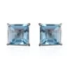 10K White Gold Swiss Blue Topaz Earrings 2.80 Ctw -Jewelry store 2136919