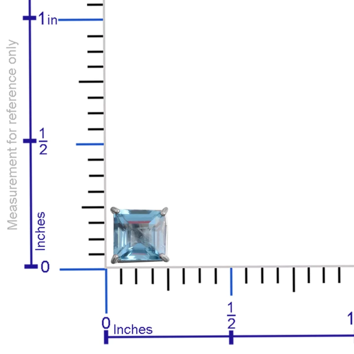 10K White Gold Swiss Blue Topaz Earrings 2.80 Ctw 5 10K White Gold Swiss Blue Topaz Earrings 2.80 Ctw - Image 3