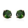 14K Yellow Gold Natural Chrome Diopside Stud Earrings 1.00 Ctw 2 14K Yellow Gold Natural Chrome Diopside Stud Earrings 1.00 Ctw -Jewelry store 2605386