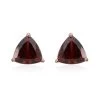 10K Yellow Gold Mozambique Garnet Trillion Cut Stud Earrings 2.25 Ctw -Jewelry store 2605388