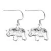 Sterling Silver Elephant Earrings, Animal Jewelry For Women, Unique Gifts For Birthday