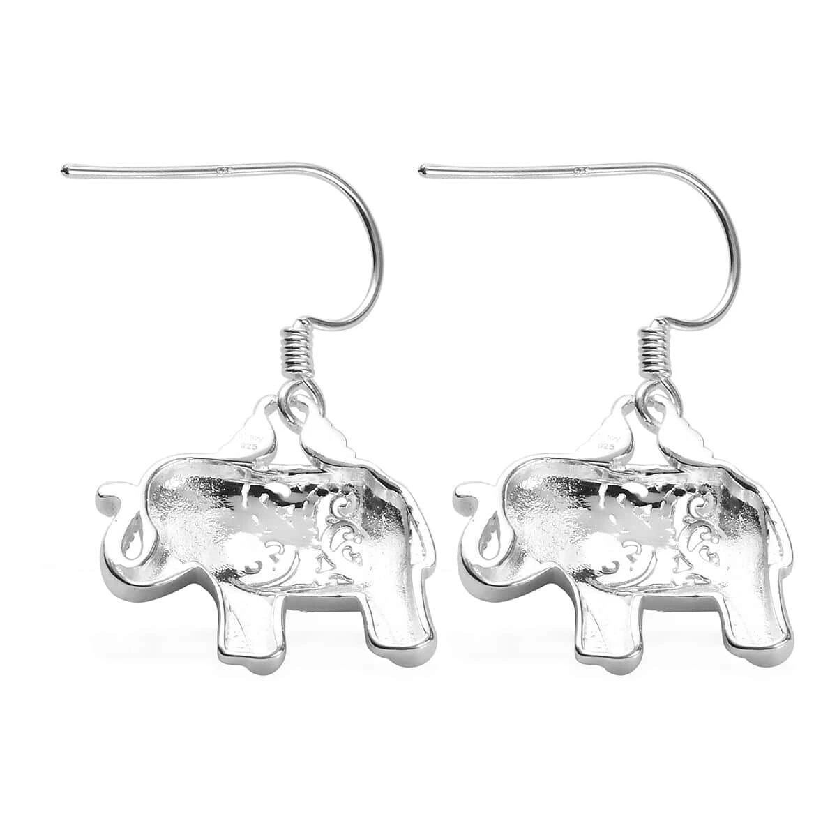 Sterling Silver Elephant Earrings, Animal Jewelry For Women, Unique Gifts For Birthday 6 Sterling Silver Elephant Earrings, Animal Jewelry For Women, Unique Gifts For Birthday - Image 4