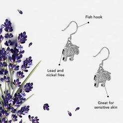 Sterling Silver Elephant Earrings, Animal Jewelry For Women, Unique Gifts For Birthday 13 Sterling Silver Elephant Earrings, Animal Jewelry For Women, Unique Gifts For Birthday -Jewelry store 2690154 4