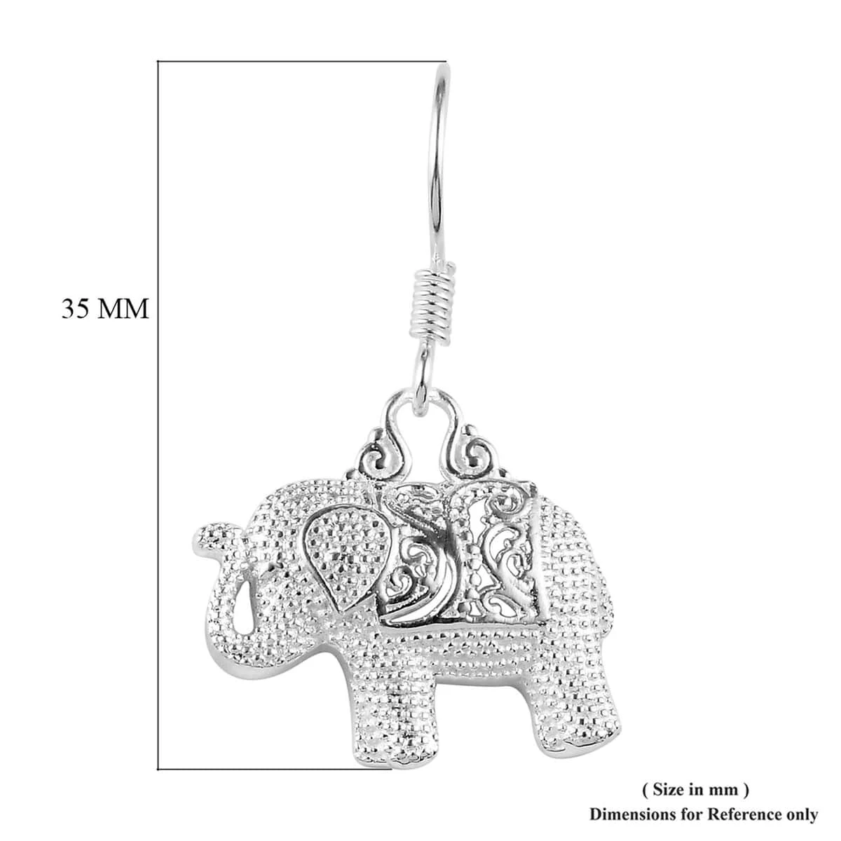 Sterling Silver Elephant Earrings, Animal Jewelry For Women, Unique Gifts For Birthday 9 Sterling Silver Elephant Earrings, Animal Jewelry For Women, Unique Gifts For Birthday - Image 7