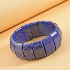 Lapis Lazuli Boho Block Bracelet, Stretch Bracelet For Women, Jewelry Gifts For Women 361.50 Ctw -Jewelry store 2869453 1 1