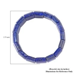 Lapis Lazuli Boho Block Bracelet, Stretch Bracelet For Women, Jewelry Gifts For Women 361.50 Ctw -Jewelry store 2869453 3 1