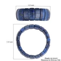 Lapis Lazuli Boho Block Bracelet, Stretch Bracelet For Women, Jewelry Gifts For Women 361.50 Ctw -Jewelry store 2869453 6 1