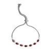 Mozambique Garnet Bolo Bracelet In Sterling Silver 4.40 Ctw -Jewelry store 2904938