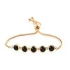 Karis Black Onyx Magic Ball Bracelet In 18K YG Plated 5.40 Ctw -Jewelry store 2926374