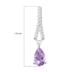 Amethyst Earrings, Rose De France Amethyst Drop Earrings, Silver Drop Earrings, Sterling Silver Earrings 1.50 Ctw 15 Amethyst Earrings, Rose De France Amethyst Drop Earrings, Silver Drop Earrings, Sterling Silver Earrings 1.50 Ctw -Jewelry store 2986847 6