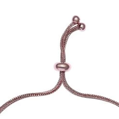 Karis Rose De France Amethyst Bolo Bracelet In 18K Rose Gold Plated, Adjustable Simulated Diamond Ball Bracelet For Women 14 Karis Rose De France Amethyst Bolo Bracelet In 18K Rose Gold Plated, Adjustable Simulated Diamond Ball Bracelet For Women -Jewelry store 3038206 5