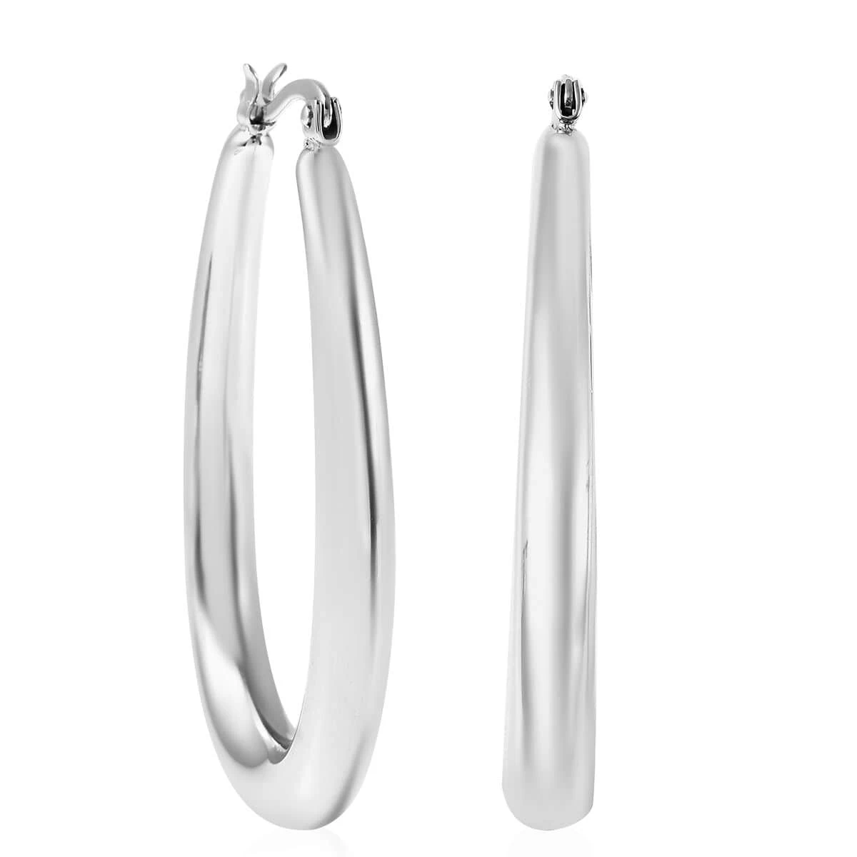 Hoop Earrings In Stainless Steel 3 Hoop Earrings In Stainless Steel
