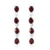 Mozambique Garnet Drop Earrings In Sterling Silver 1.50 Ctw 1 Mozambique Garnet Drop Earrings In Sterling Silver 1.50 Ctw -Jewelry store 3118506