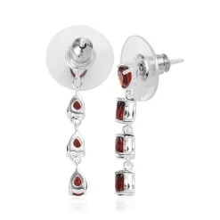 Mozambique Garnet Drop Earrings In Sterling Silver 1.50 Ctw 10 Mozambique Garnet Drop Earrings In Sterling Silver 1.50 Ctw -Jewelry store 3118506 3