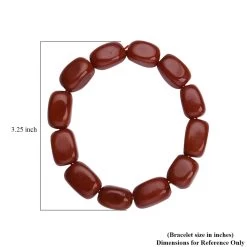 Red Jade Bracelet, Jade Beads Bracelet, Stretch Bracelet 425.00 Ctw -Jewelry store 3207210 3 1