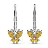 Brazilian Citrine Butterfly Earrings In Stainless Steel & Sterling Silver 0.65 Ctw 1 Brazilian Citrine Butterfly Earrings In Stainless Steel & Sterling Silver 0.65 Ctw -Jewelry store 3385471