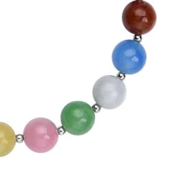 Multi Color Jade (D) Beaded Bolo Bracelet In Sterling Silver 70.00 Ctw 12 Multi Color Jade (D) Beaded Bolo Bracelet In Sterling Silver 70.00 Ctw -Jewelry store 3390138 4