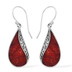 Sponge Coral Earrings In Sterling Silver