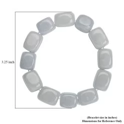 White Jade Bracelet, Jade Beads Bracelet, Stretch Bracelet 481.00 Ctw 9 White Jade Bracelet, Jade Beads Bracelet, Stretch Bracelet 481.00 Ctw -Jewelry store 3463997 3