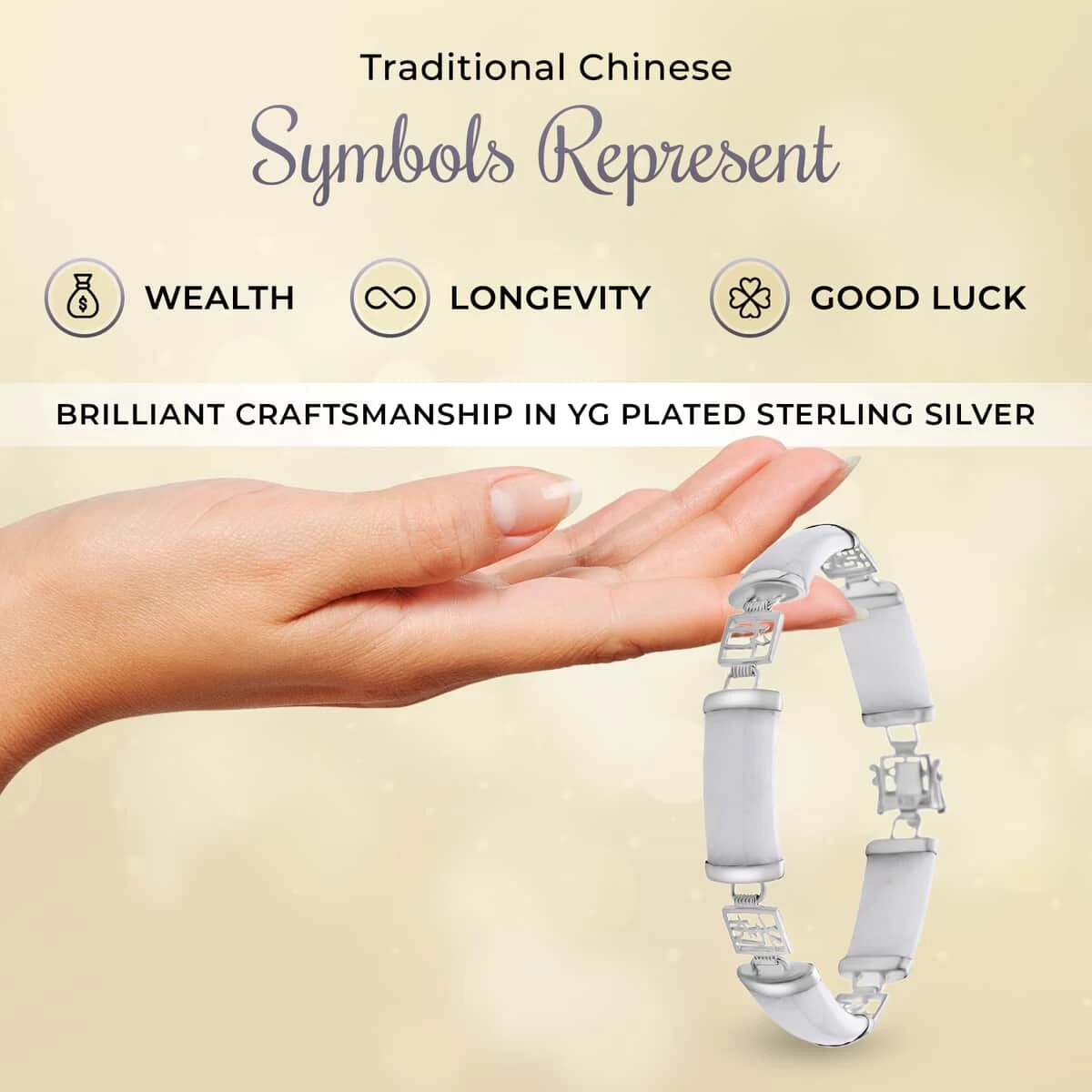 White Jade Bracelet In Platinum Over Sterling Silver, Silver Station Bracelet, Silver Bracelet For Women (7.25 In) 42.50 Ctw 6 White Jade Bracelet In Platinum Over Sterling Silver, Silver Station Bracelet, Silver Bracelet For Women (7.25 In) 42.50 Ctw - Image 4