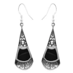 Abalone Shell Drop Earrings For Women In Sterling Silver, Beach Fashion Jewelry -Jewelry store 3568210 6