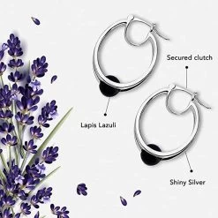 Lapis Lazuli Ball Earrings In Sterling Silver 4.00 Ctw 13 Lapis Lazuli Ball Earrings In Sterling Silver 4.00 Ctw -Jewelry store 3593867 4