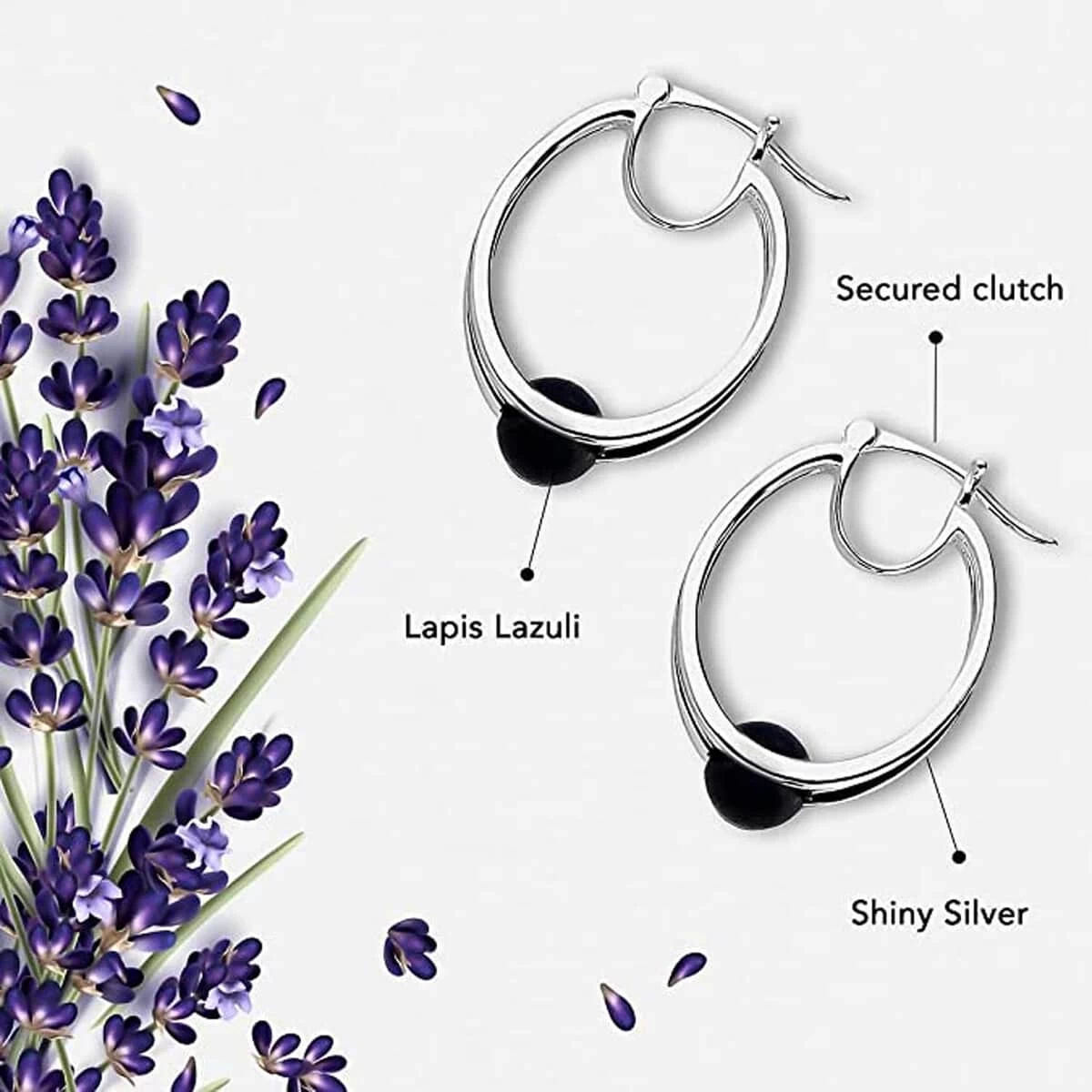 Lapis Lazuli Ball Earrings In Sterling Silver 4.00 Ctw 7 Lapis Lazuli Ball Earrings In Sterling Silver 4.00 Ctw - Image 5