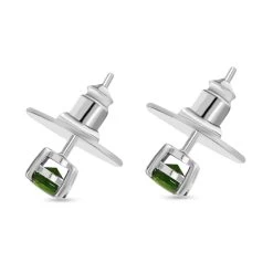 Natural Chrome Diopside Solitaire Stud Earrings In Platinum Over Sterling Silver 1.15 Ctw 10 Natural Chrome Diopside Solitaire Stud Earrings In Platinum Over Sterling Silver 1.15 Ctw -Jewelry store 3626244 3