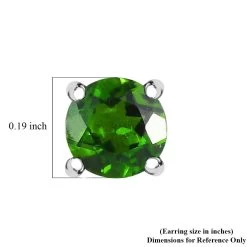 Natural Chrome Diopside Solitaire Stud Earrings In Platinum Over Sterling Silver 1.15 Ctw 11 Natural Chrome Diopside Solitaire Stud Earrings In Platinum Over Sterling Silver 1.15 Ctw -Jewelry store 3626244 4