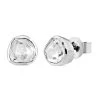 Artisan Crafted Polki Diamond Stud Earrings In Platinum Over Sterling Silver 0.50 Ctw -Jewelry store 3634232