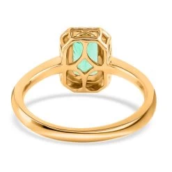 Iliana AAA Boyaca Colombian Emerald And G-H SI Diamond Ring In 18K Yellow Gold 1.40 Ctw -Jewelry store 3748442 3