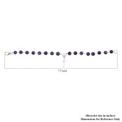 Amethyst Bracelet In Sterling Silver (7.25 In) 22.75 Ctw -Jewelry store 3788441 4