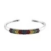 Karis Multi Color Crystal Cuff Bracelet In Platinum Bond (8 In) 2 Karis Multi Color Crystal Cuff Bracelet In Platinum Bond (8 In) -Jewelry store 3807252