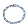 Premium Ethiopian Welo Opal And Tanzanite Bracelet In Platinum Over Sterling Silver (8.00 In) 11.35 Ctw -Jewelry store 3810352
