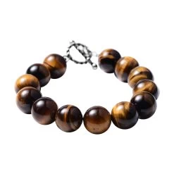 Yellow Tiger's Eye Beaded Bracelet In Stainless Steel (7.50 In) 280.00 Ctw 8 Yellow Tiger's Eye Beaded Bracelet In Stainless Steel (7.50 In) 280.00 Ctw -Jewelry store 3827859 2