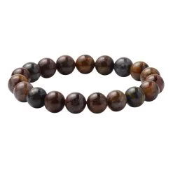 Pietersite Beaded Stretch Bracelet, Adjustable Beads Bracelet, Pietersite Bead Jewelry 151.00 Ctw
