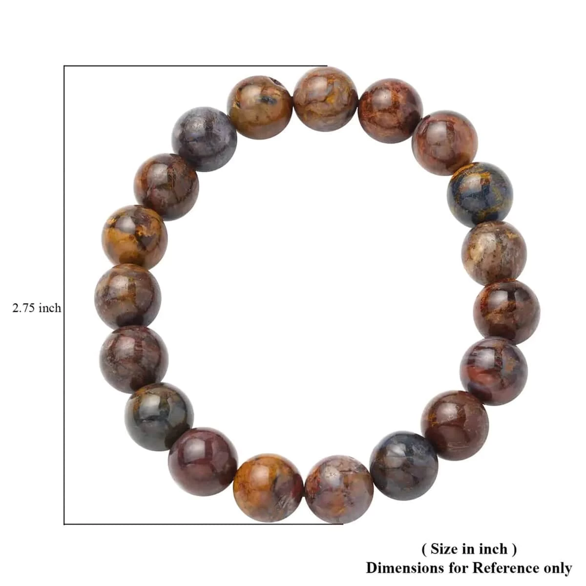 Pietersite Beaded Stretch Bracelet, Adjustable Beads Bracelet, Pietersite Bead Jewelry 151.00 Ctw 8 Pietersite Beaded Stretch Bracelet, Adjustable Beads Bracelet, Pietersite Bead Jewelry 151.00 Ctw - Image 6