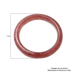 Premium Strawberry Quartz Bangle Bracelet (7.25 In) 224.50 Ctw -Jewelry store 3836171 2