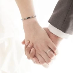 Lustro Stella Made With Finest Multi Color CZ Bangle Bracelet In Platinum Over Sterling Silver (8.00 In) 13.75 Ctw -Jewelry store 3838191 2