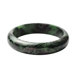 Premium Ruby Zoisite Bangle Bracelet (7.75 In) 224.50 Ctw