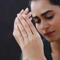 Luxoro 14K White Gold AAA Narsipatnam Alexandrite, Diamond (0.33 Cts) Halo Ring 1.25 Ctw 11 Luxoro 14K White Gold AAA Narsipatnam Alexandrite, Diamond (0.33 Cts) Halo Ring 1.25 Ctw -Jewelry store 3848818 2