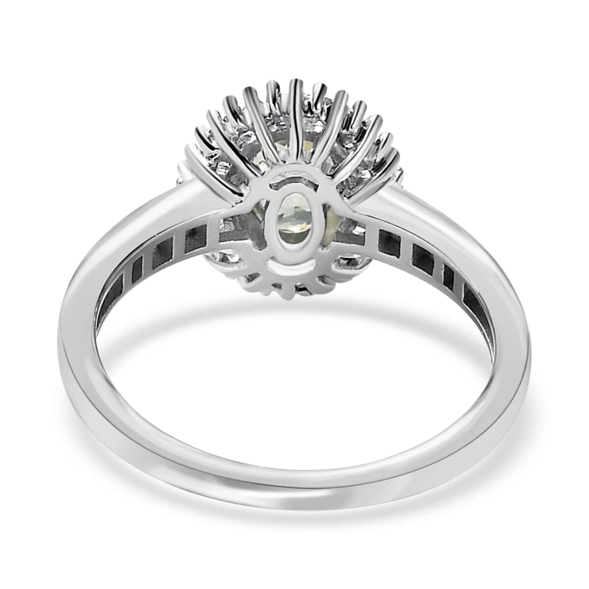 Luxoro 14K White Gold AAA Narsipatnam Alexandrite, Diamond (0.33 Cts) Halo Ring 1.25 Ctw 7 Luxoro 14K White Gold AAA Narsipatnam Alexandrite, Diamond (0.33 Cts) Halo Ring 1.25 Ctw - Image 5