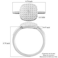 Moissanite Accent Ring In Sterling Silver -Jewelry store 3852637 5