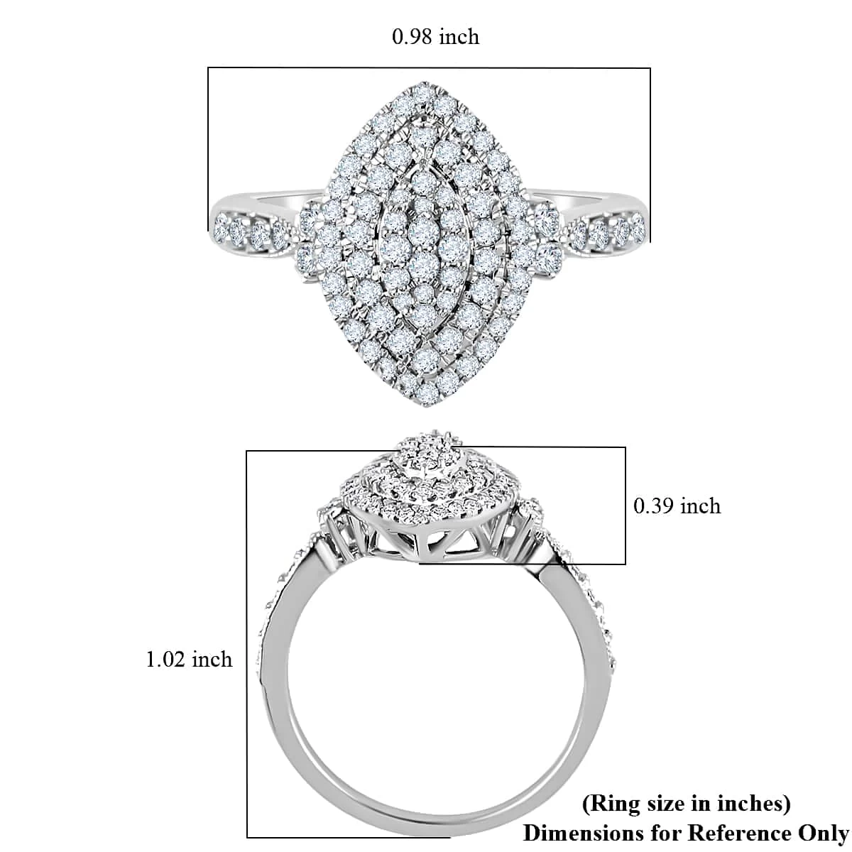 Rhapsody 950 Platinum IGI CERTIFIED Diamond E-F VS Marquise Shape Ring 7.80 Grams 1.00 Ctw 7 Rhapsody 950 Platinum IGI CERTIFIED Diamond E-F VS Marquise Shape Ring 7.80 Grams 1.00 Ctw - Image 5