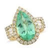 Iliana 18K Yellow Gold AAA Boyaca Colombian Emerald And G-H SI Diamond Ring 10.50 Grams 6.40 Ctw 1 Iliana 18K Yellow Gold AAA Boyaca Colombian Emerald And G-H SI Diamond Ring 10.50 Grams 6.40 Ctw -Jewelry store 3880503