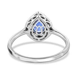 ILIANA 18K White Gold Extremly Rare AAA Royal Ceylon Sapphire, Diamond (G-H, SI) (0.26 Cts) Ring (3.75 G) 1.30 Ctw 10 ILIANA 18K White Gold Extremly Rare AAA Royal Ceylon Sapphire, Diamond (G-H, SI) (0.26 Cts) Ring (3.75 G) 1.30 Ctw -Jewelry store 3880510 3