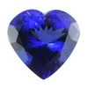 Certified & Appraised Flawless AAAA Vivid Tanzanite (Hrt 10.4X9.4 Mm) 4.00 Ctw -Jewelry store 3885446