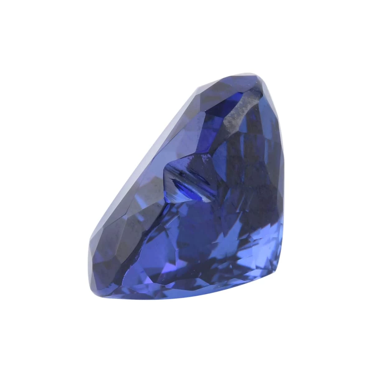 Certified & Appraised Flawless AAAA Vivid Tanzanite (Hrt 10.4X9.4 Mm) 4.00 Ctw 4 Certified & Appraised Flawless AAAA Vivid Tanzanite (Hrt 10.4X9.4 Mm) 4.00 Ctw - Image 2