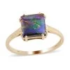 Certified & Appraised LUXORO 10K Yellow Gold AAA Canadian Ammolite Solitaire Ring 2.20 Grams 2.50 Ctw -Jewelry store 3885620