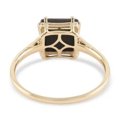 Certified & Appraised LUXORO 10K Yellow Gold AAA Canadian Ammolite Solitaire Ring 2.20 Grams 2.50 Ctw -Jewelry store 3885620 3